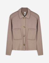 Sweatjacke - Modal-Anteil - braun