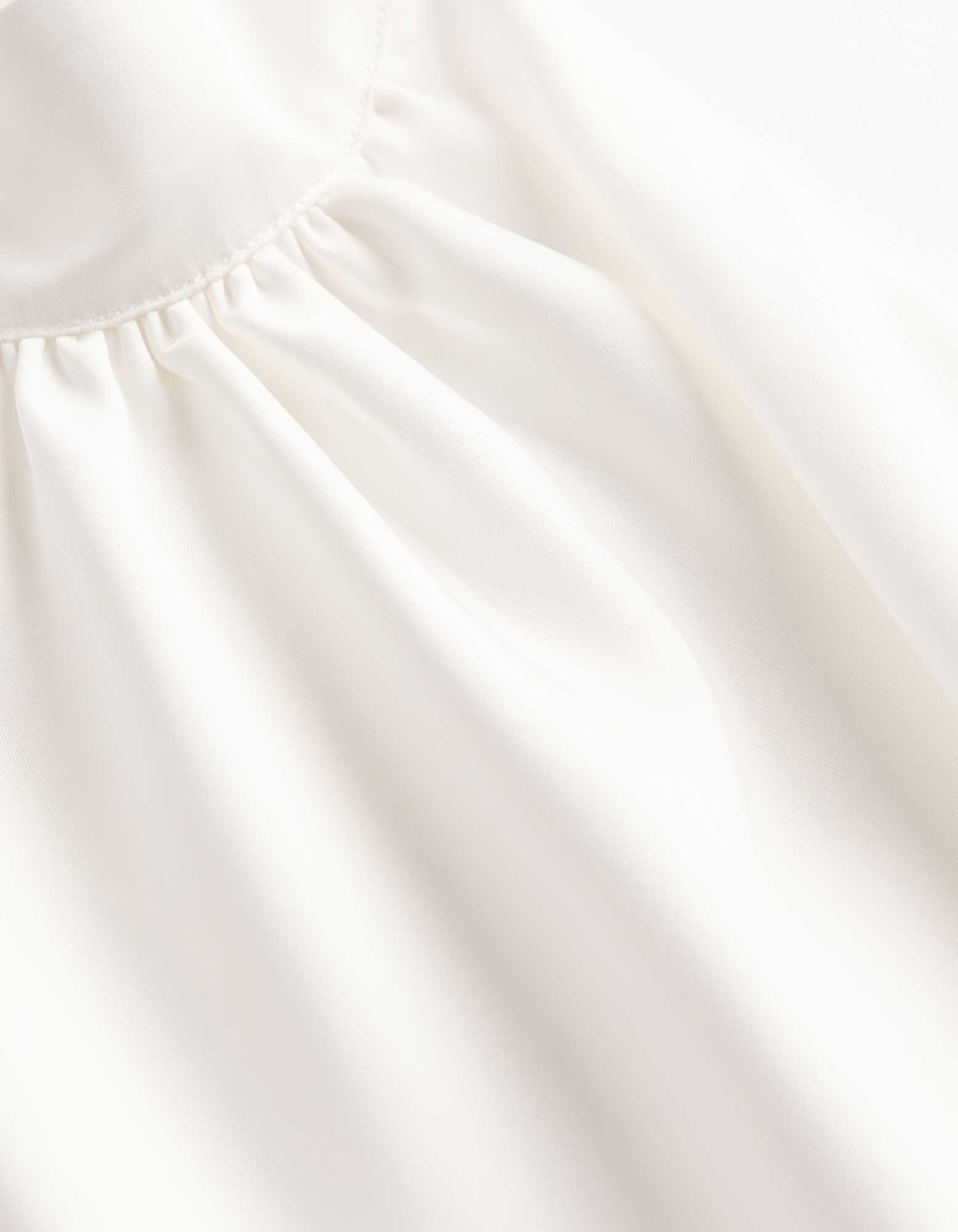 Bluse - Neckholder-Ausschnitt - Wei&szlig;
