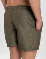 Kopalne hlače - Raztegljiv pas - temno zelena