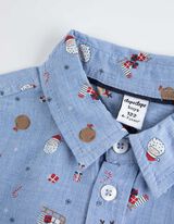 Overhemd - Stropdas - lichtblauw