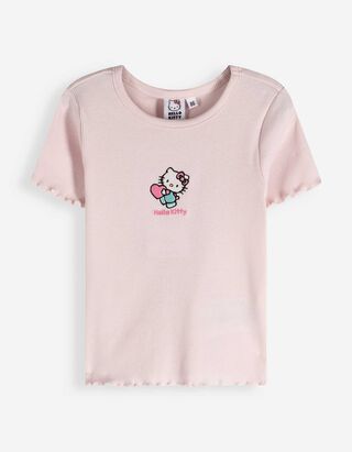 T-shirt - Hello Kitty - ros&eacute; tendre 
