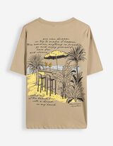 T-shirt - Dos imprim&eacute; - vert clair 