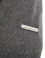 płaszcz - Wełniany wygląd - ciemny szary