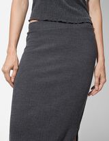 Gonna - Spacco laterale - grigio scuro