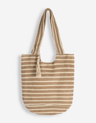 Beuteltasche - Stroh - Beige