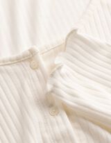 Langarmshirt - Double-Layer-Look - wei&szlig;