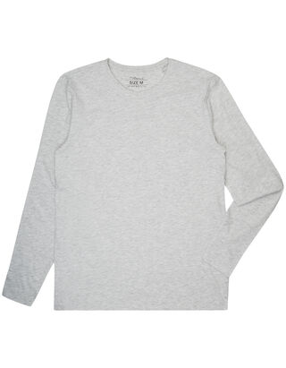 Herren Longsleeve in Melange-Optik