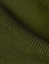 Sweter z dzianiny - golf - zielony