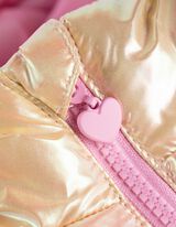 Dygsniuota striukė - Spalvų gradientas - ryskiai rozinis