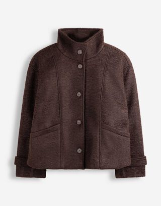 Jacke - Oversized Fit - Dunkelbraun
