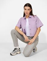Chemise en jean - Unicolore - Lilas
