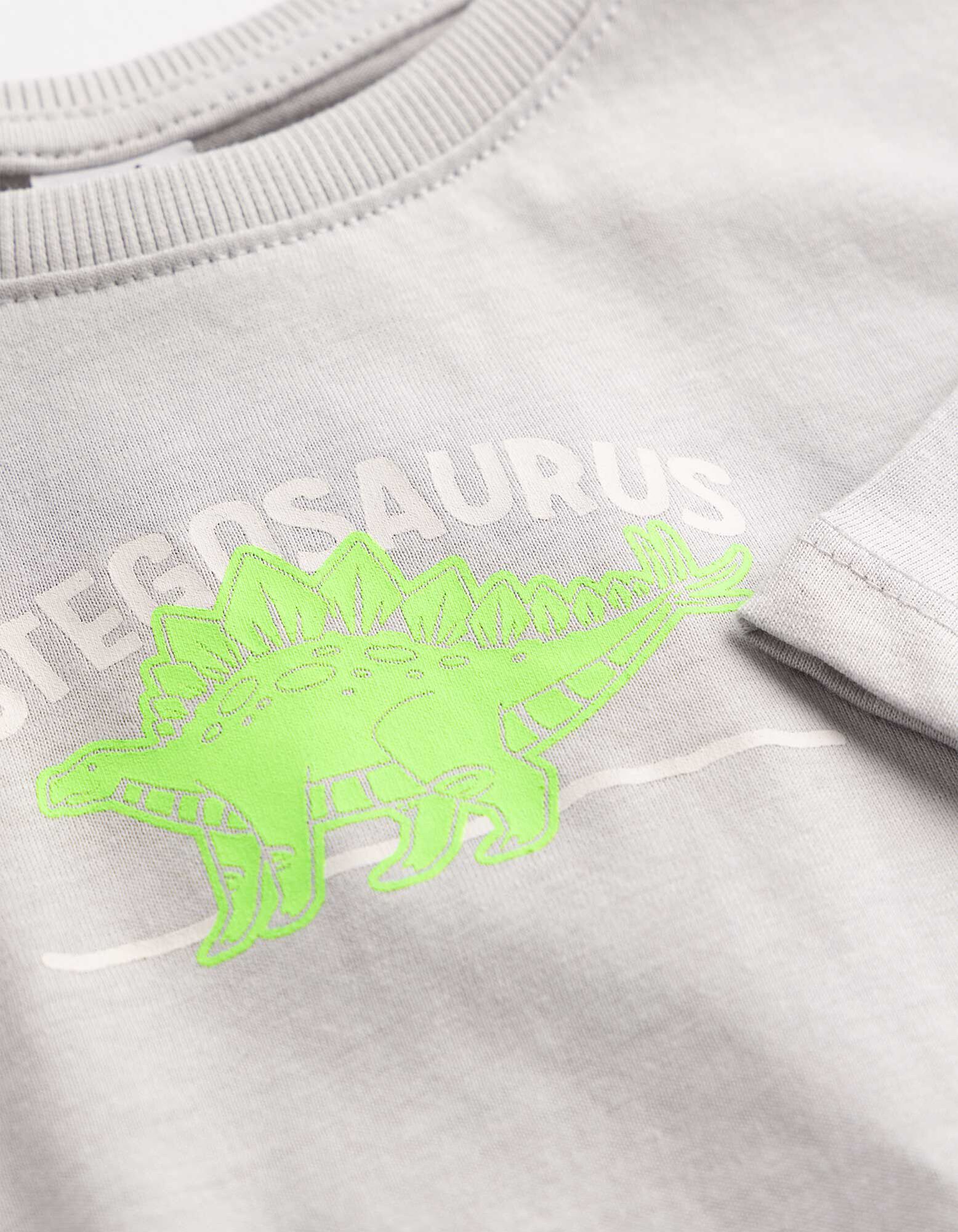 T-Shirt - Oversized Fit - Hellgrau