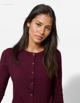 Kardiganas - Mink&scaron;ta medžiaga - tamsiai violetinis