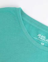 T-shirt - Frontprint - turkusowy