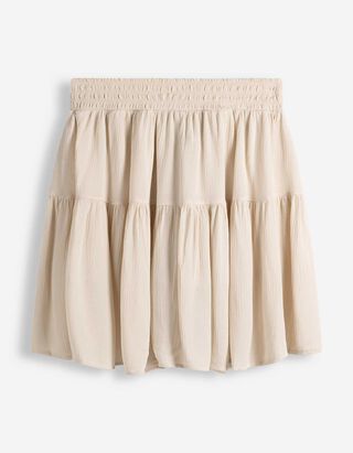 Skort - einfarbig - Beige