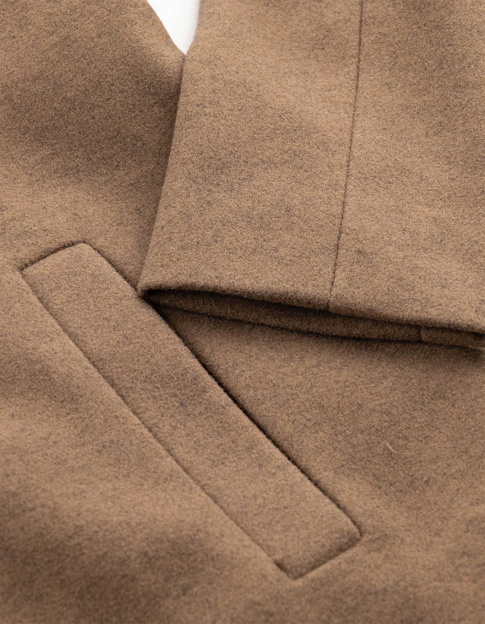 Mantel - Double-Layer-Look - Braun