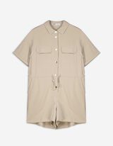 Jumpsuit - Viskose-Mix - beige