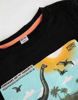 Majica kratkih rukava - Print - crno