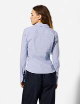 Bluse - Streifen - hellblau