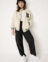 Kelnės su kišenėmis - Platūs - juodas