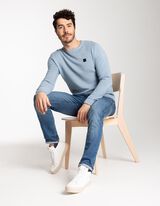 Pullover - logomotiiv - helesinine