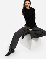 Hose - Weites Bein - dunkelgrau