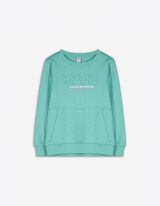 Sweatshirt - Kangoeroezak - turkoois