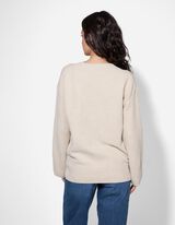 Pullover - Scollo a V - grigio chiaro