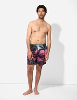 Kopalne hlače - Potisk po celotni povr&scaron;ini - turkizna