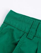 Džínové šortky - Směs bavlny - tmave zelena