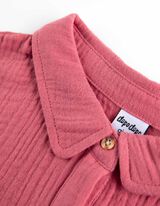 Set iz obleke in pajkic - Muslin - svetlo rdeca