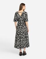 Maxišaty - LENZING™ ECOVERO™ - cierna