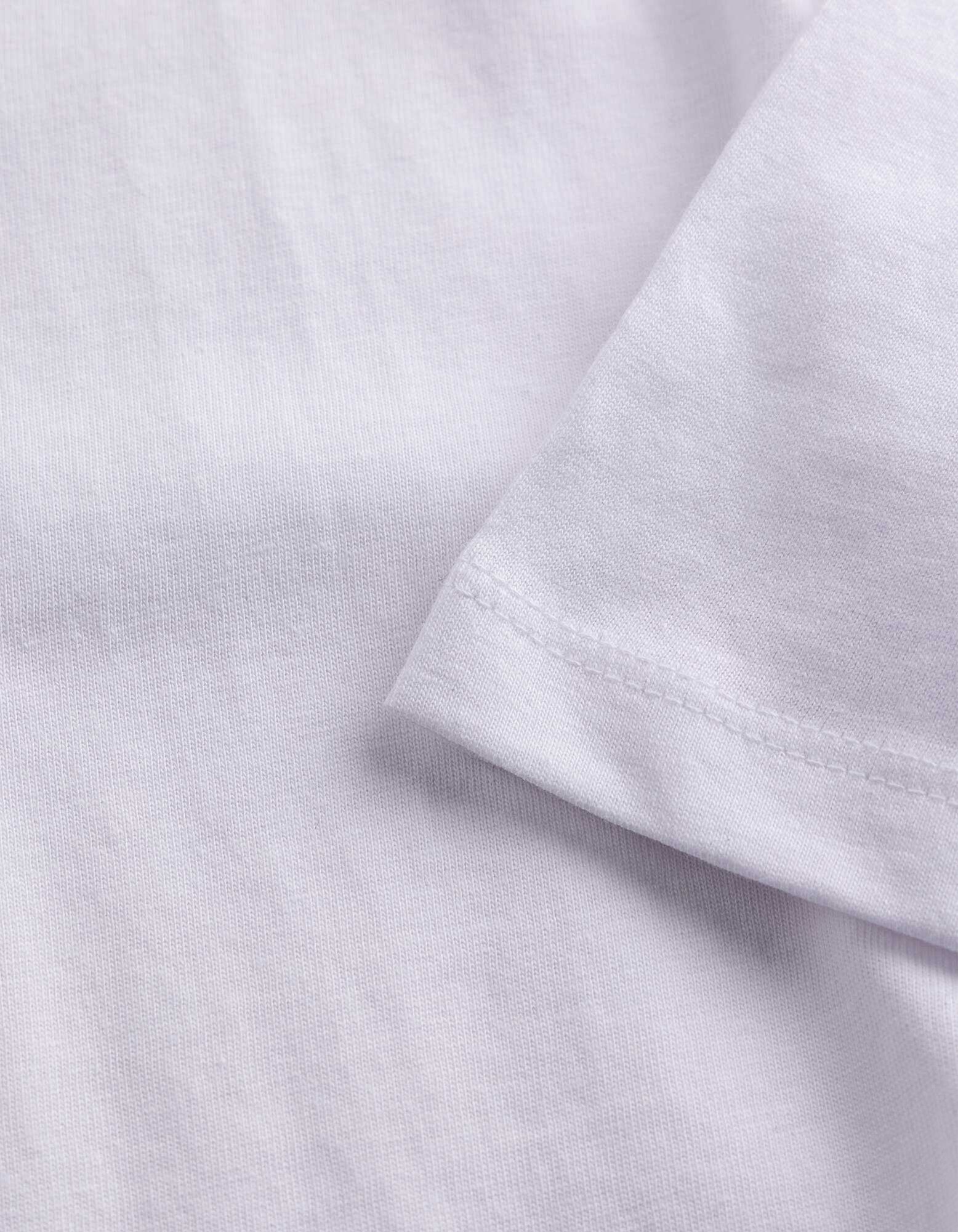 Shirt - einfarbig - Wei&szlig;