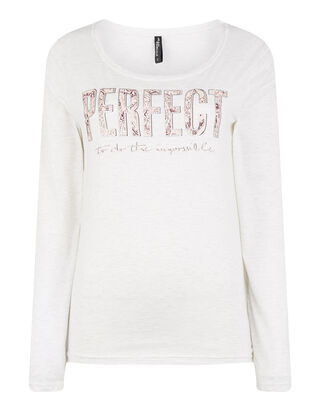 Damen Longsleeve mit Message-Prints