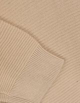 Pulovr - Žebrování - béžová