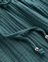 Short - Mousseline - donkergroen