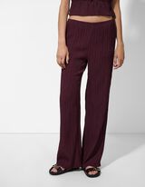 Bő nadrág - Viszkózkeverék - sotetlila