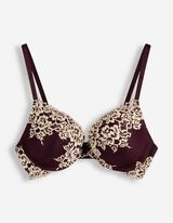Push-Up-BH - Stickereien - Lila
