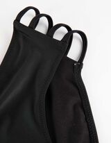 Slip bikini hlačke - Enobarvno - crna