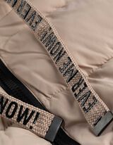 Prešívaná vesta - Regulovateľný spodný okraj - svetlohnedy