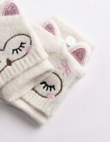 Handschuhe - Stickereien - Off-White