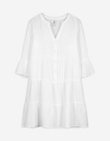 Kleid - einfarbig - weiß