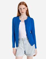 Pletena jopa - LENZING&trade; ECOVERO&trade; - temno modra