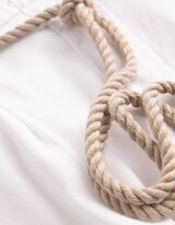 Culotte - Leinen-Optik - wei&szlig;