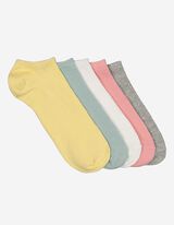 Calze sneakers - Confezione da 5 pezzi - giallo chiaro