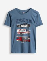 Shirt - Frontprint - hellblau