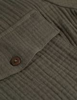 Blusa lunga - Taschina sul petto - verde scuro