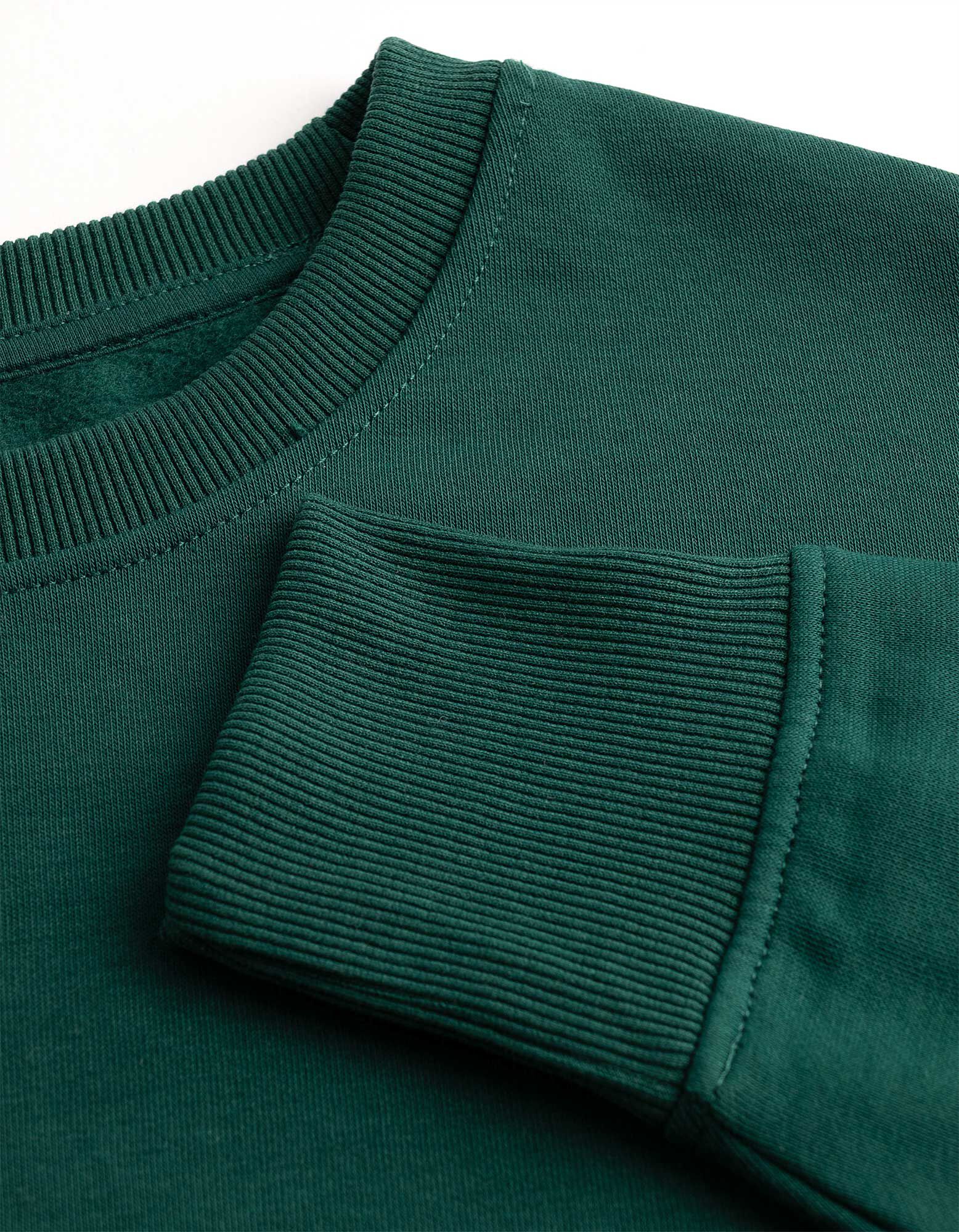 Sweatshirt - Oversized Fit - Dunkelgr&uuml;n