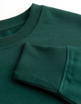 Sweatshirt - Oversized Fit - Dunkelgr&uuml;n