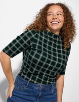 Shirt - Viskose-Mix - schwarz